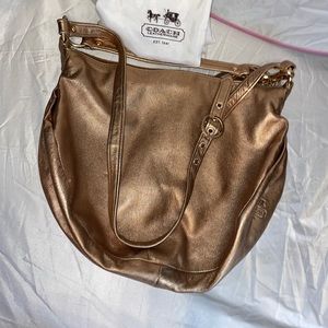 Coach Metallic RARE Ali Hobo Messenger Crossbody